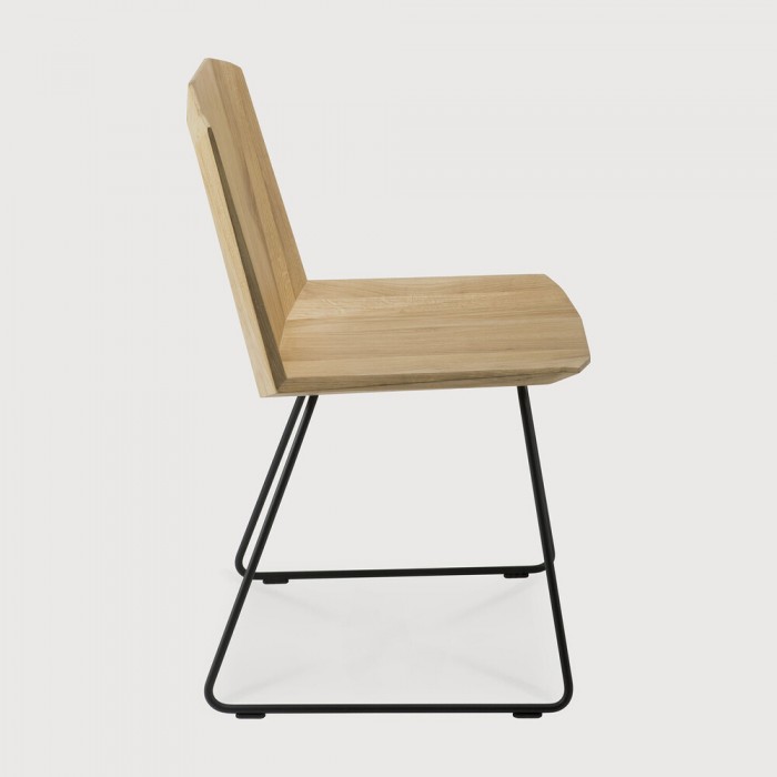 Ethnicraft Oak Facette Dining Chair W43/D53/83cm – Solid Oak-27046
